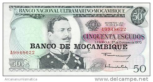 MOZAMBIQUE  50 ESCUDOS (1976)  27-10-1970  KM#116  PLANCHA/UNC   DL-3251 - Moçambique