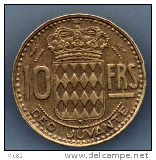 Monaco 10 Francs 1951 Ttb - 1949-1956 Anciens Francs