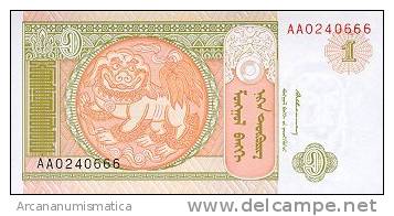 MONGOLIA  1 TUGRIK  1993  KM#52  PLANCHA/UNC   DL-3274 - Mongolia