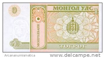 MONGOLIA  1 TUGRIK  1993  KM#52  PLANCHA/UNC   DL-3274 - Mongolei