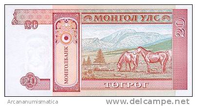 MONGOLIA  20 TUGRIK  1993  KM#55  PLANCHA/UNC   DL-3285 - Mongolei