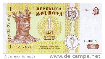 MOLDAVIA/MOLDOVA 1 LEV 2005 KM#8 PLANCHA/UNC  DL-3297 - Moldova