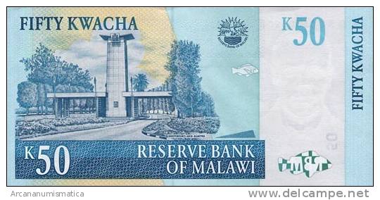 MALAWI  50 KWACHA 31-10-2005 KM#45  EBC/XF   DL-3307 - Malawi