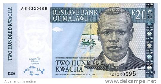MALAWI  200 KWACHA 1-10-2003  KM#47  EBC/XF   DL-3308 - Malawi