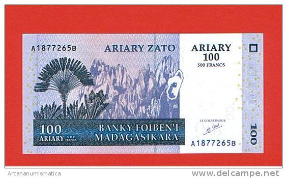 MADAGASCAR  500 FRANCOS=100 ARIARY  25-11-2004  PLANCHA/UNC   DL-3322 - Madagaskar