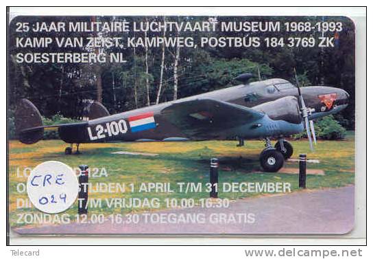 NEDERLAND (CRE-024) LOCKHEED AIRPLANE AVION UNBENUTZT Pays-Bas Telecarte  Phonecard Telefonkarte Niederlande - Holland - Privat