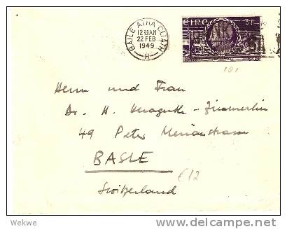 IRL042 / Bedarf Schweiz 1949 Theobald Wolfe Tone 3 Pg. - Briefe U. Dokumente