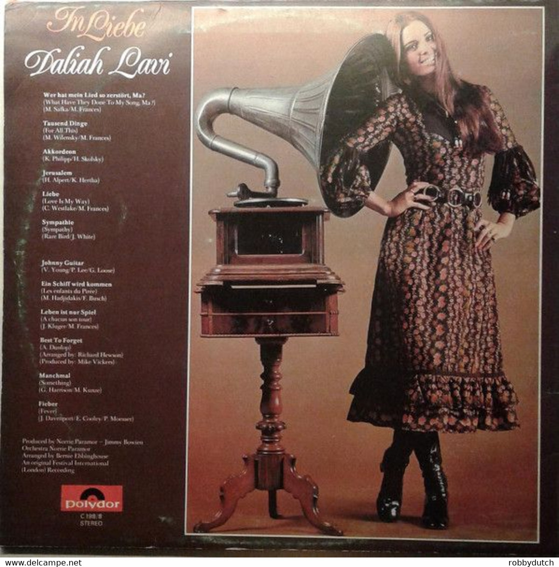 * LP * DALIAH LAVI - IN LIEBE (1971 Polydor C198/8) - Other - German Music