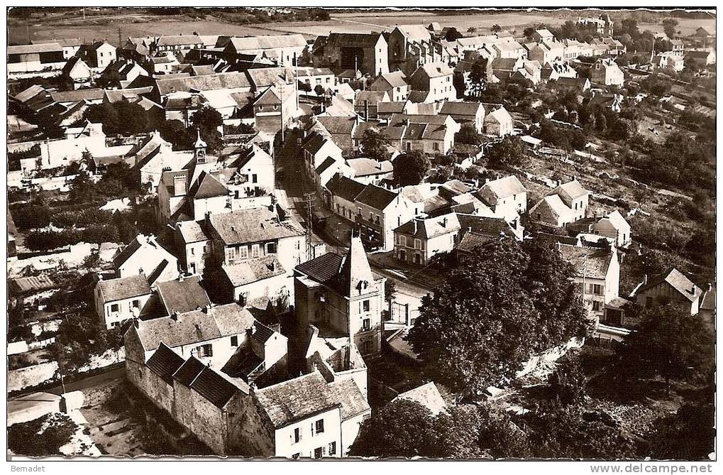 BOISSY L'AILLERIE...VUE GENERALE...EN AVION AU DESSUS DE.....LAPIE - Boissy-l'Aillerie