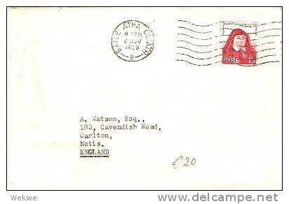 IRL049 / Todestag Barmherzige Schwester Mary Aikenhead, 1958 - Storia Postale
