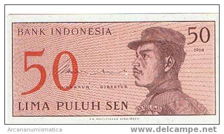 INDONESIA,50 SEN 1964 K94 SC   DL-3464 - Indonésie