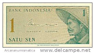 INDONESIA   1 SEN 1964 KM#90  PLANCHA/UNC  DL-3477 - Indonesia