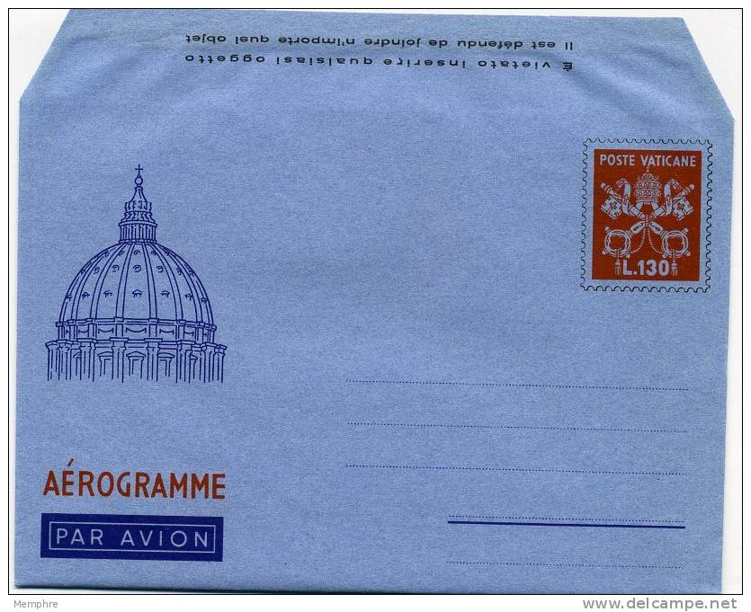 1950 Aérogramme  130 L. Neuf Non Circulé Mi Nr LF 9 - Postal Stationeries