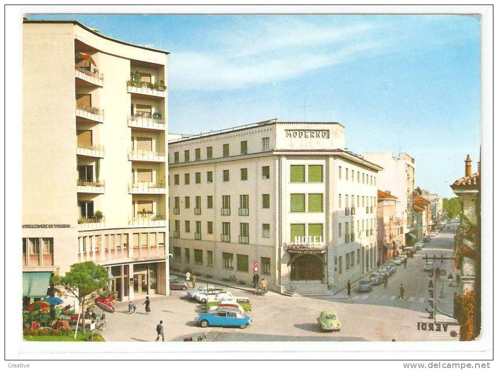 Albergo Moderno E Viale Martelli PORDENONE  Ed.Romano Sacilotto-Pordenone - Pordenone