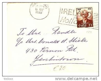 IRL077 / Tom Clarke 1/3 Sh. 1959 Aufstand Von 1916 - Storia Postale