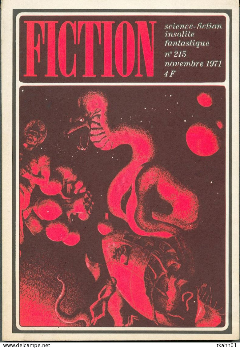 REVUE FICTION  N° 215 " OPTA"  DE 1971 - Fiction