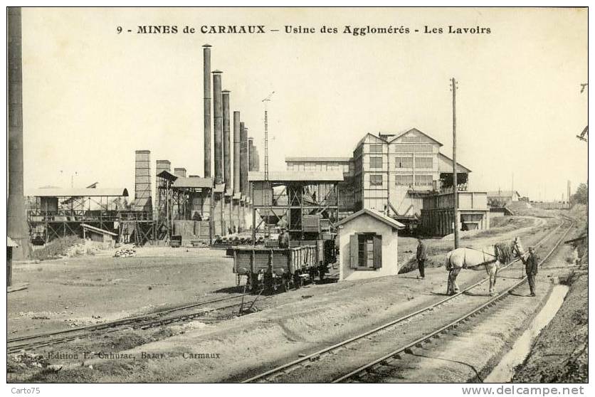 BLAYE Les MINES 81 - Les Mines De Carmaux - Usine Des Agglomérés - Les Lavoirs - Blave Les Mines