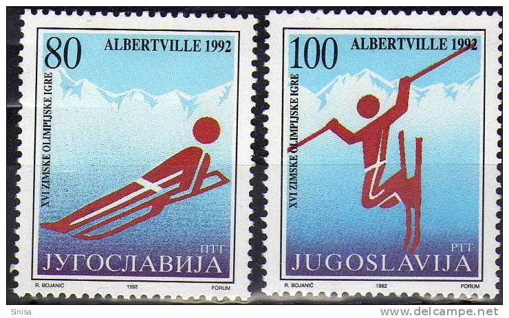 Yugoslavia / Olympic Games Albertville - Hiver 1992: Albertville