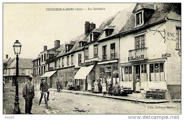D60 - CREVECOEUR-le-GRAND  -  Rue Gambetta - Crevecoeur Le Grand