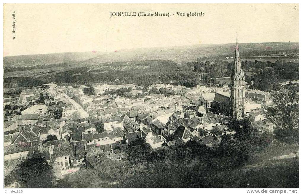 52 JOINVILLE Vue Générale  Beau Plan  1916 - Joinville