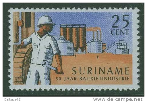 Suriname 1966 Mi 513 Sc 342 ** Modern Bauxiet Plant / Bauxiet Industrie - 50th Ann. Surinam Bauxiet Industry - Other & Unclassified