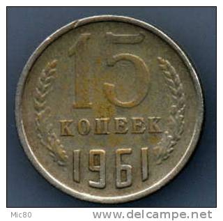 Russie 15 Kopecks 1961 Tb - Rusia