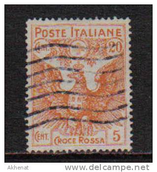 2RG109 - REGNO 1921 Croce Rossa : 20+5 Cent Arancio N. 105 - Oblitérés