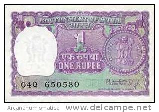 INDIA  1 RUPIA 1966-80  KM#77  PLANCHA/UNC   DL-3519 - India
