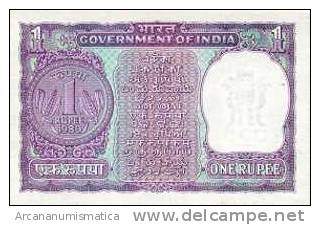INDIA  1 RUPIA 1966-80  KM#77  PLANCHA/UNC   DL-3521 - India
