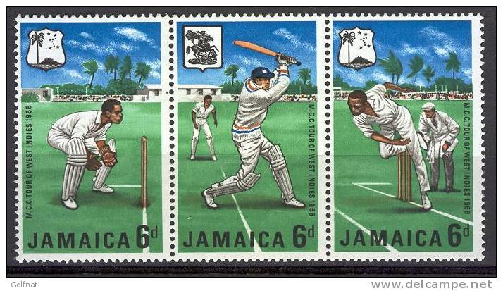 1968 Jamaique Cricket 3 Val - Cricket