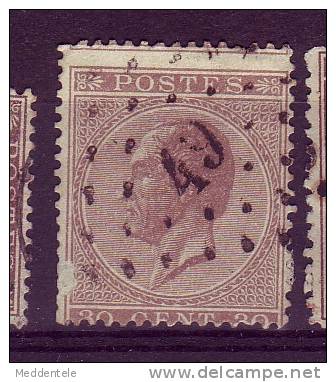 N° 19 LP 49 BOUSSU Nipa + 125 ***TB*** - 1865-1866 Profile Left