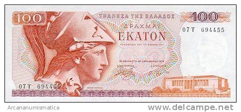 GRECIA  100 DRACMAS  8-12-1978  KM#200  PLANCHA   DL-3541 - Grecia