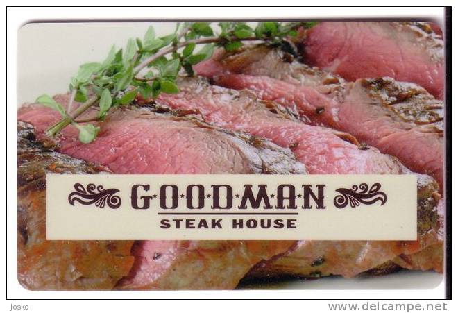 Restaurant  GOODMAN  ( Russia Gift Card ) *** Food - Aliment - Alimentation - Nahrung - Kost - Comida Alimento* - Alimentation
