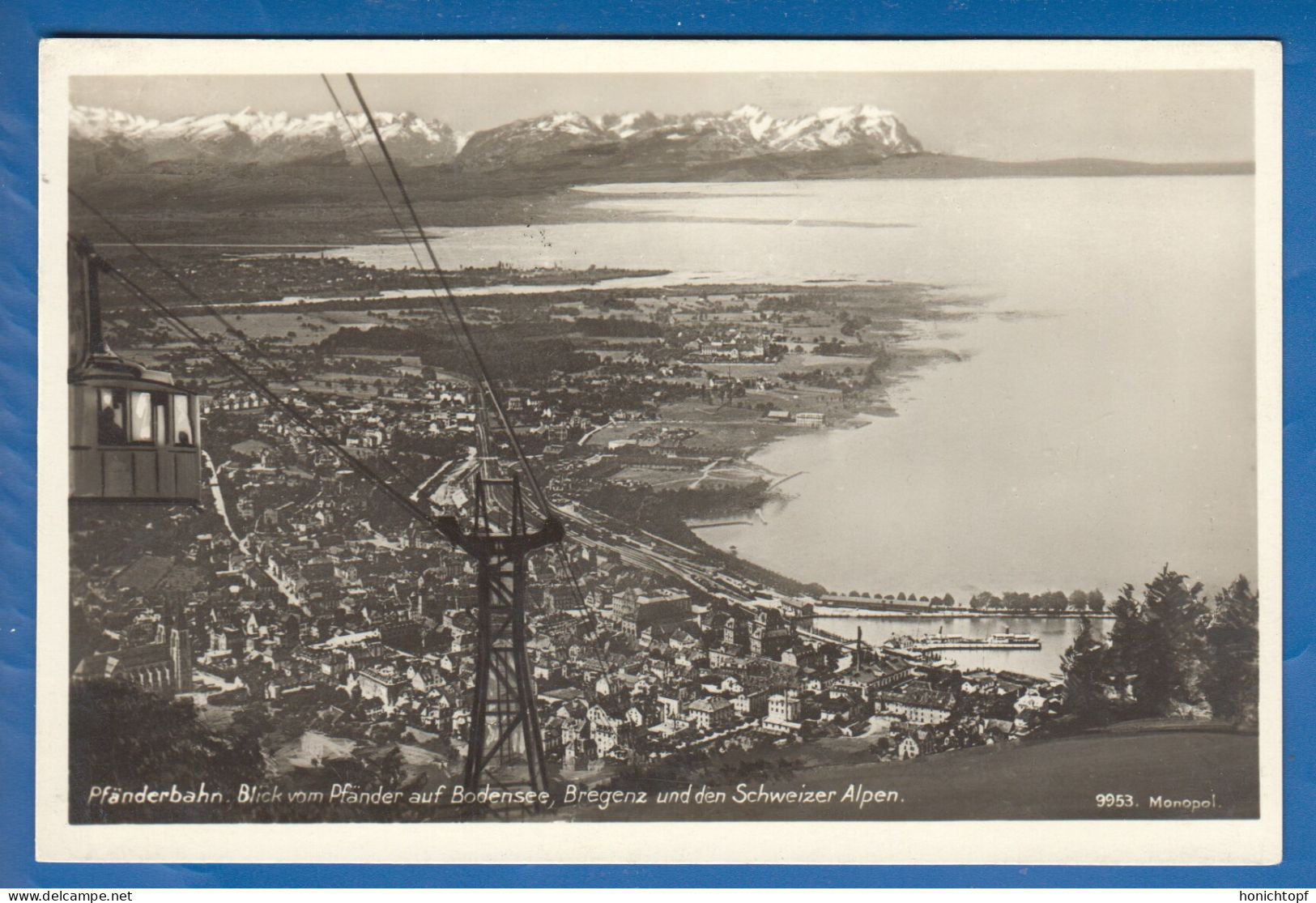 Österreich; Bregenz; Pfänderbahn; Teleferiqe; Blick Auf Bodensee - Bregenz