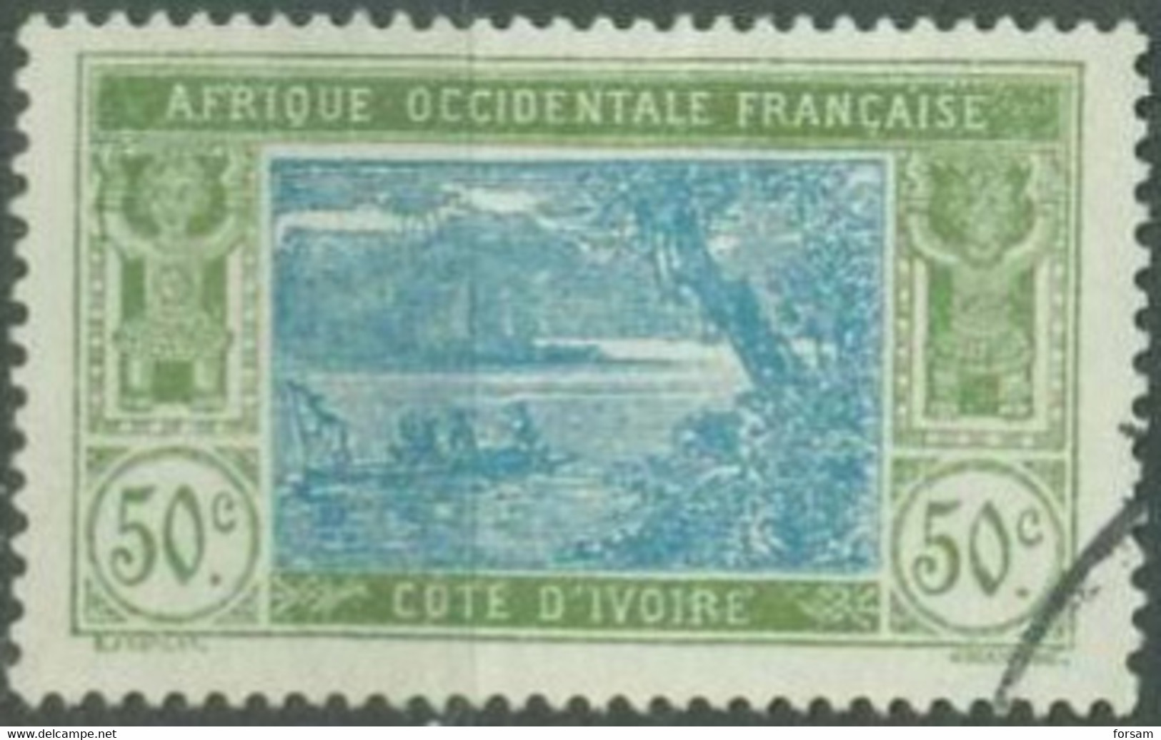 IVORY COAST..1922..Michel # 70...used. - Used Stamps