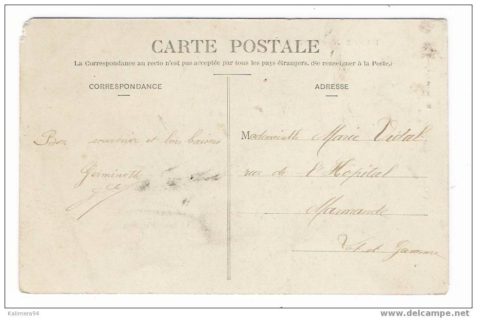 DAMAZAN  ( LOT - ET - GARONNE )/ HOSPICE  CAPURAN ( Belle Animation ! )/ Edit.  M. CARRASSET ( Carte En MAUVAIS état ! ) - Damazan