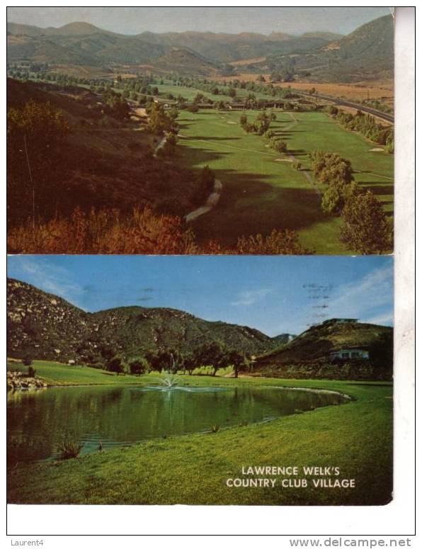 4 Carte De Golf - 4 Golf Postcards - Golf