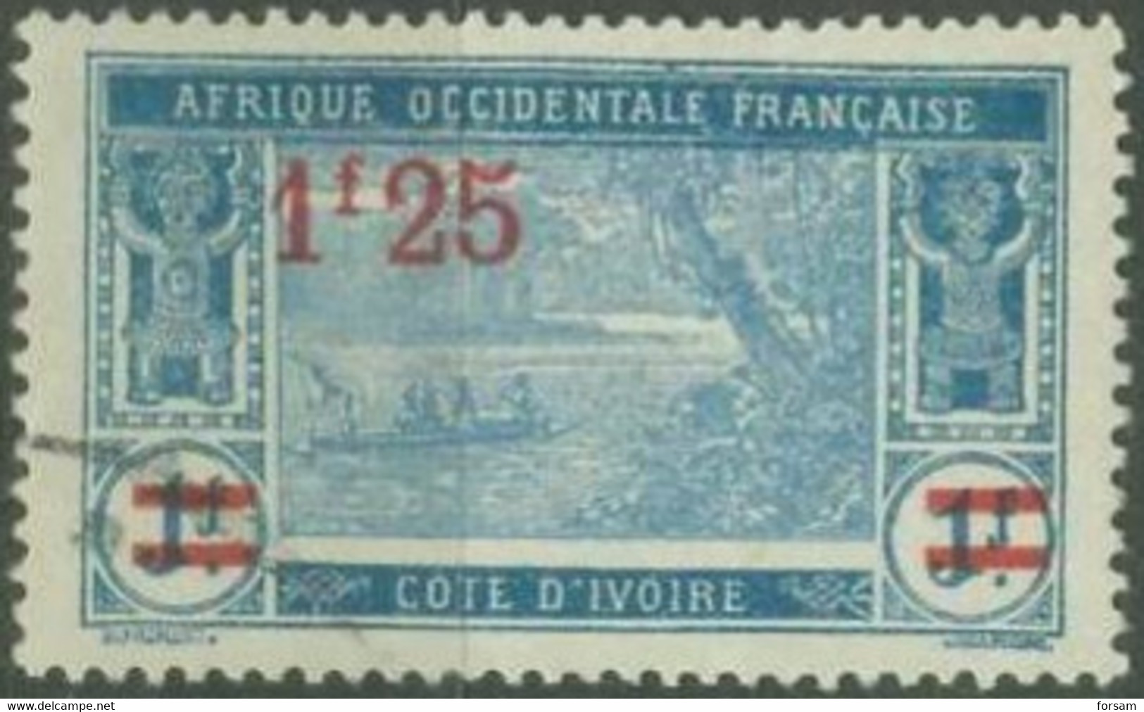 IVORY COAST..1924..Michel # 78...used. - Used Stamps