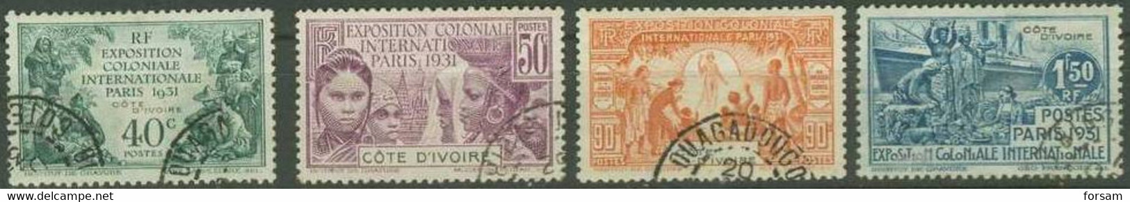 IVORY COAST..1931..Michel # 86-89...used. - Used Stamps
