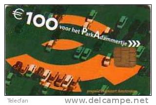 PAYS BAS PARKING CARD AMSTERDAM 100€ PUCE ORGA SHIP  2004 RARE - Privées