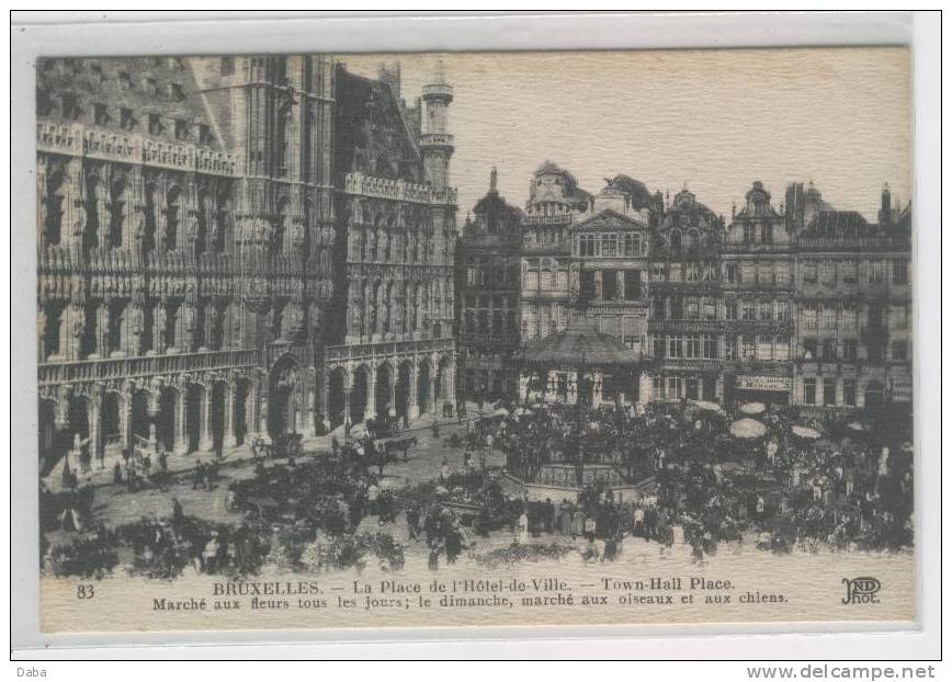 BRUXELLES. 83. Marché Aux Fleurs Tous Les Jours;le Dimanche,marché Aux Oiseaux Et Aux Chiens - Märkte