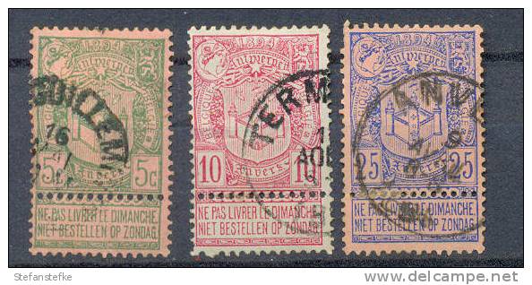 Belgie Ocb Nr : 68 - 70  (zie Scan) - 1894-1896 Tentoonstellingen