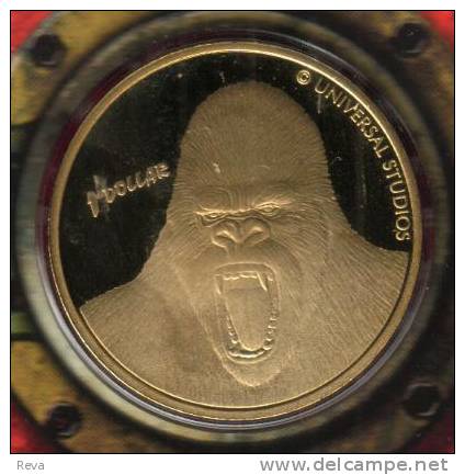 NEW ZEALAND  $1  MOVIE KING KONG MONKEY ANIMAL UNC  QUEEN EII HEAD BACK 2005 READ DESCRIPTION CAREFULLY!!! - Neuseeland