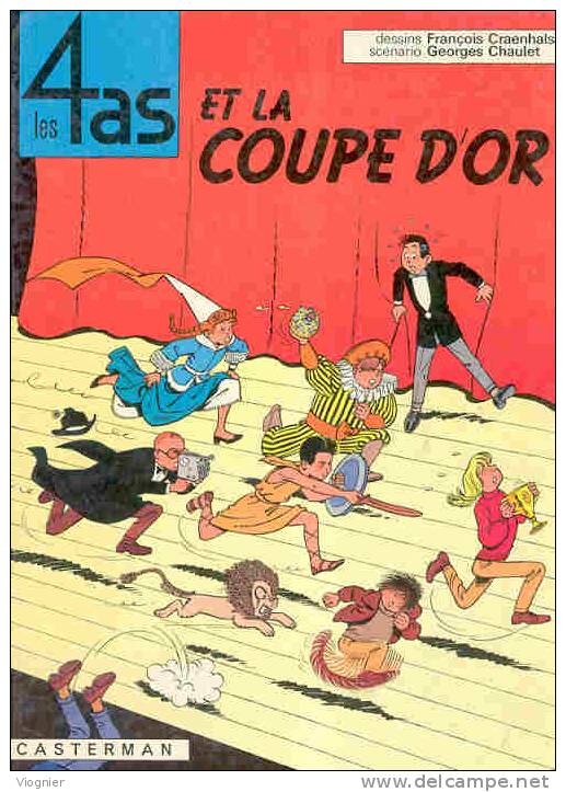 Les 4 AS    Et La Coupe D'or  N° 6    CRAENHALS   &   CHAULET CASTERMAN    1976 - 4 As, Les