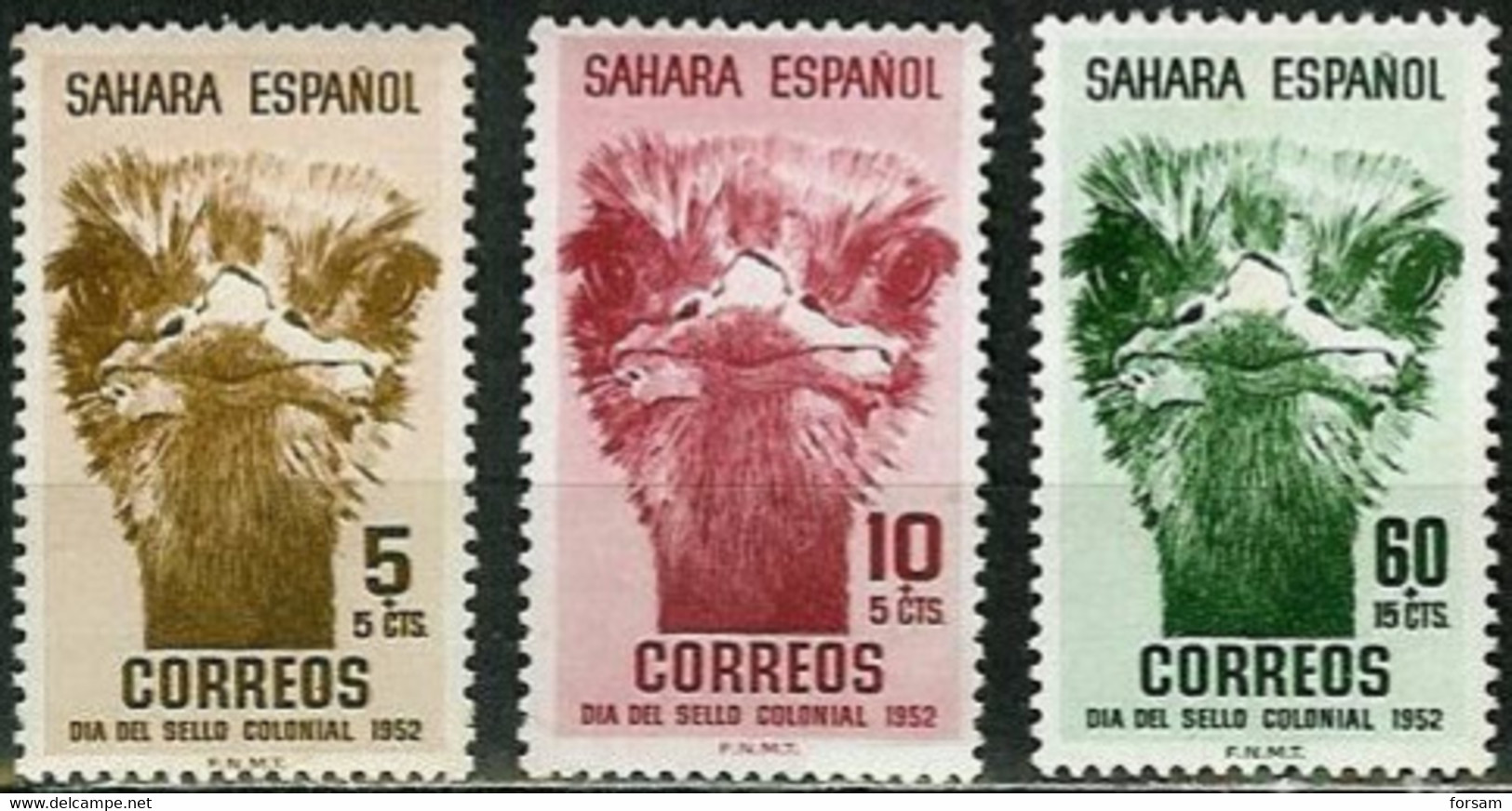 SPANISH SAHARA..1952..Michel # 129-131...MLH. - Spanische Sahara