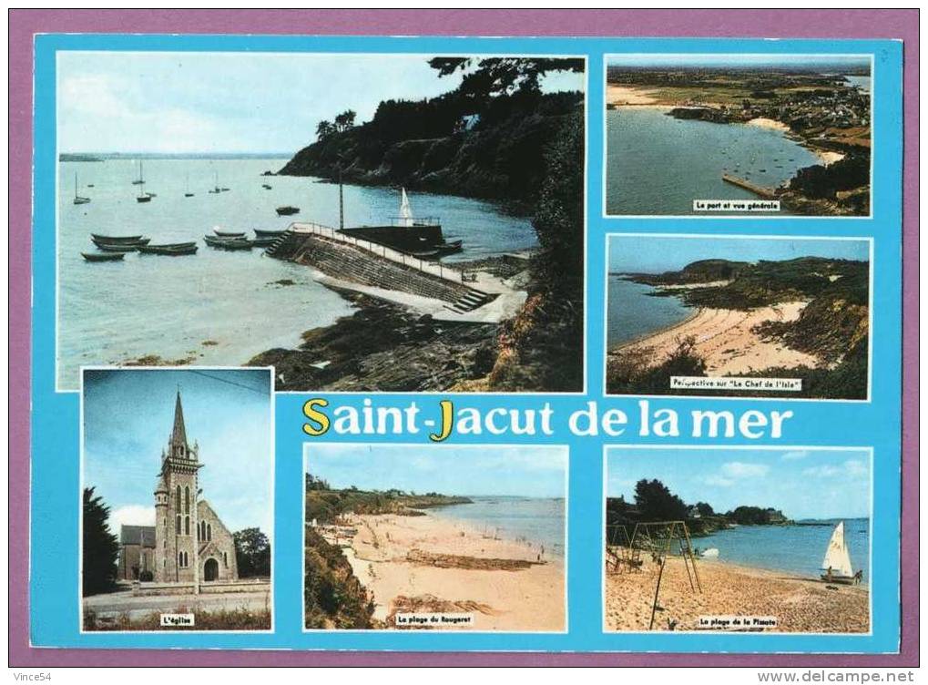 SAINT - JACUT De La Mer (Côtes Du Nord) -  Multivues  6 Vues  Ed. Artaud N° 3 Non Circulé 2 Scans - Saint-Jacut-de-la-Mer