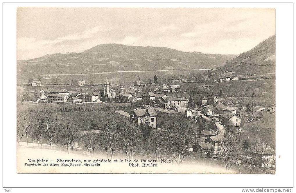 Charavines  Vue Générale  Et Le Lac De Paladru - Charavines