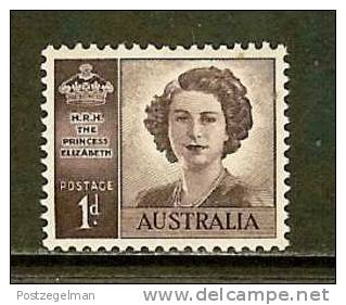 AUSTRALIA 1947 Hinged Stamp(s) Royal Wedding 1 Value 182 - Nuovi
