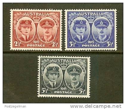 AUSTRALIA 1945 MNH Stamp(s) Duke Of Gloucester 169-171 - Mint Stamps