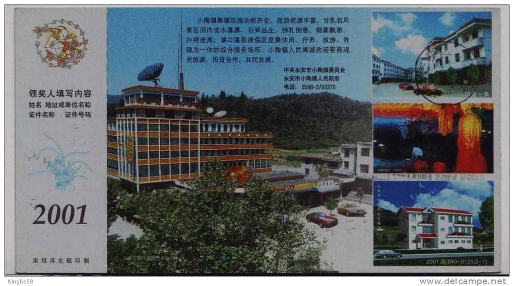 Karst Cave Landscape,China 2001 Xiaotao Town Tourism Advertising Pre-stamped Card - Autres & Non Classés